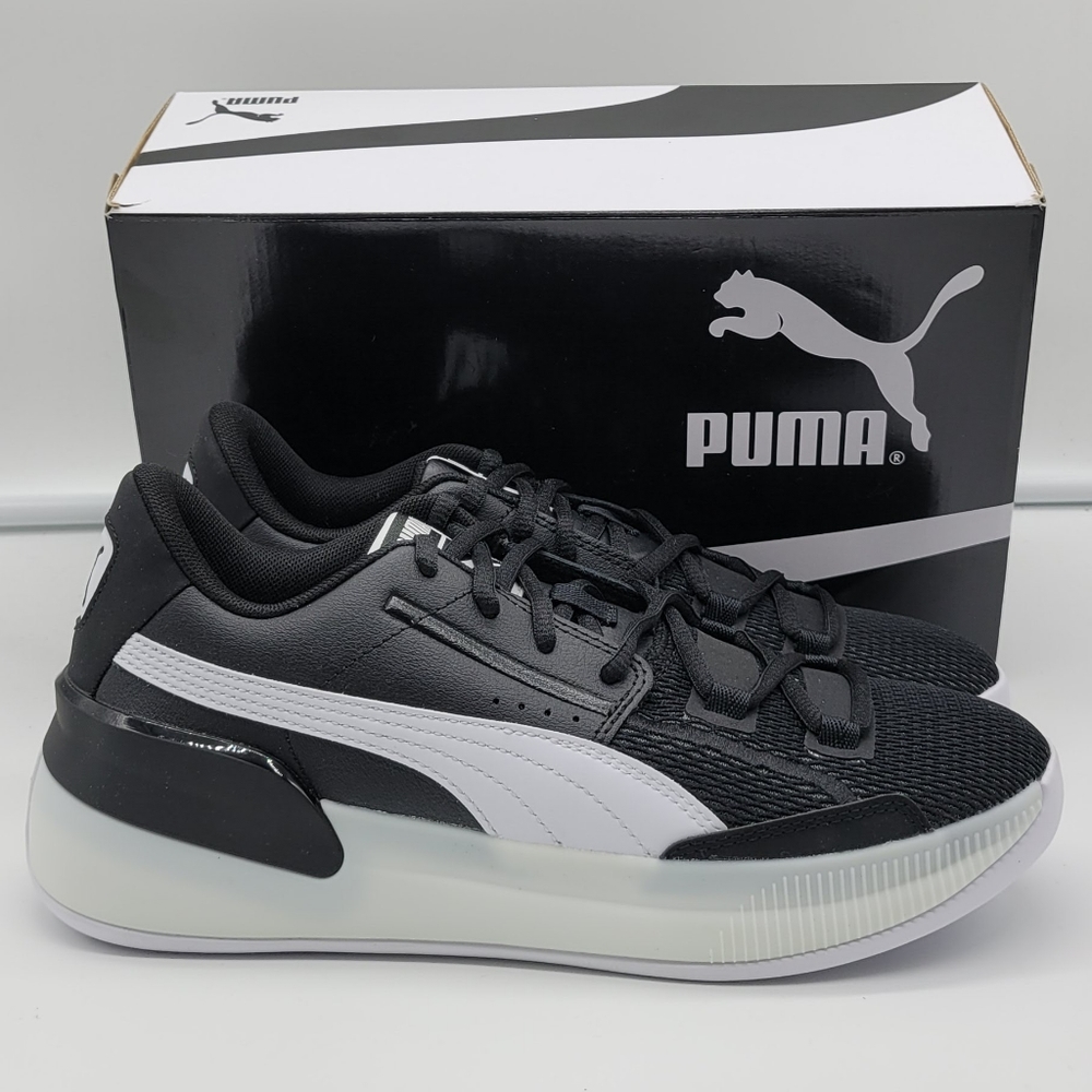 NEW Puma Clyde Hardwood Black/White